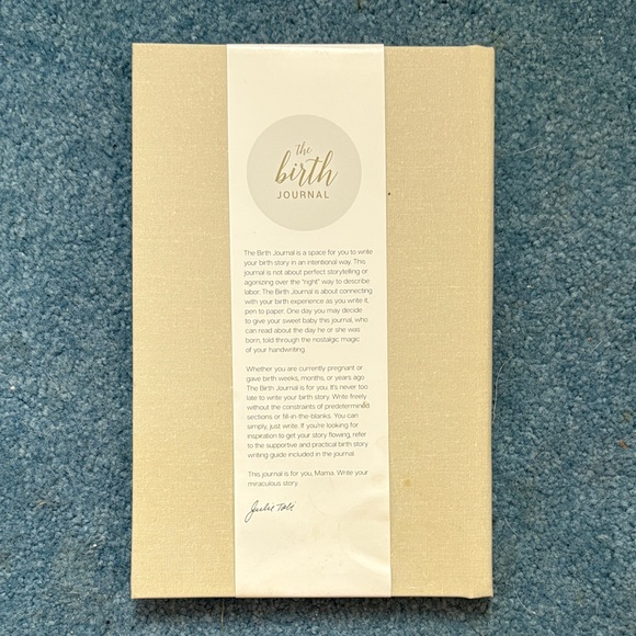 Gold Script Birth Journal - Picture 2 of 4